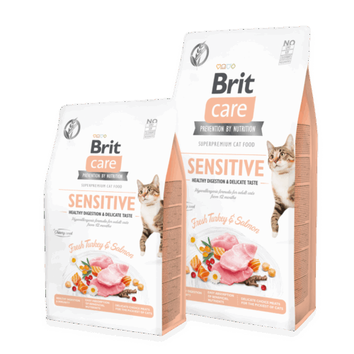 Brit Care Cat Grain-Free SENSITIVE HEALTHY DIGESTION AND DELICATE TASTE