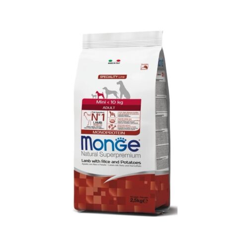 Monge Dry Dog Mini Adult Lamb,Rice