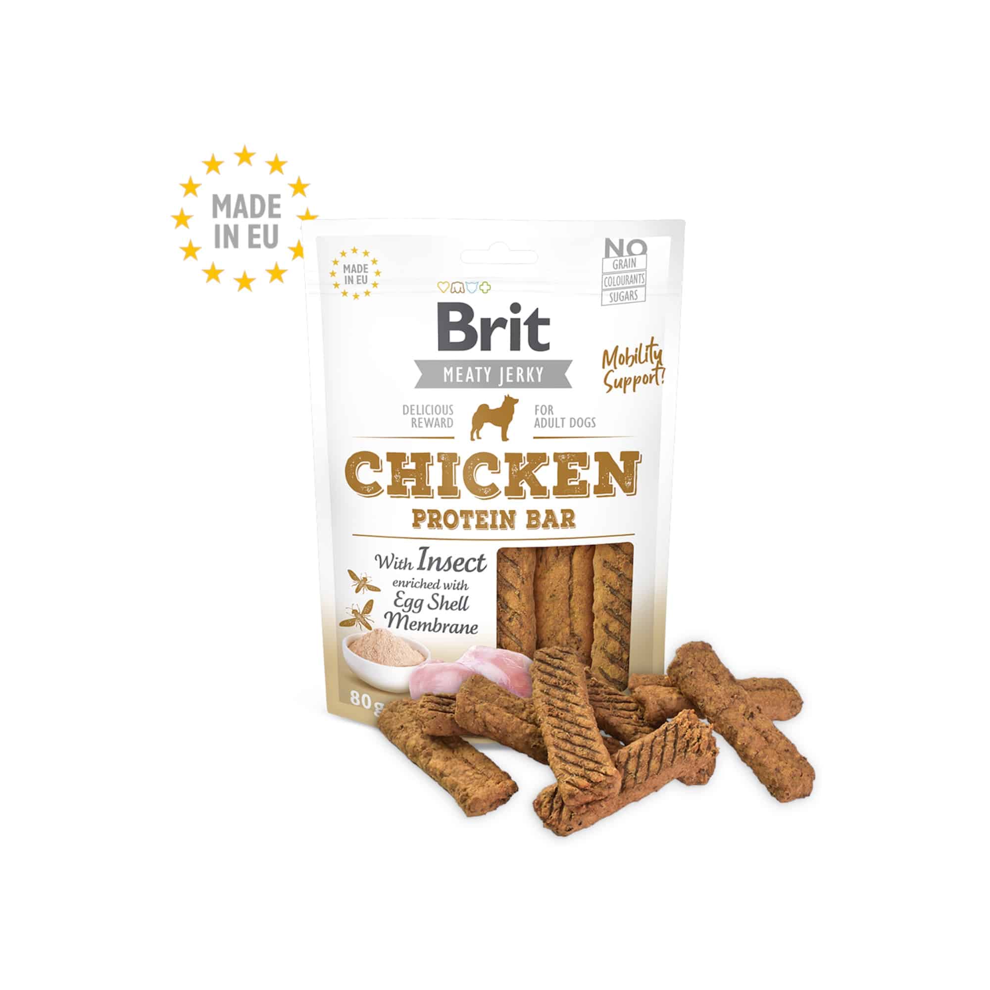 Brit Jerky Snack Chicken Protein Bar