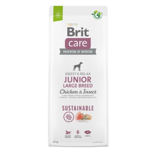 Brit Care Sustainable Junior Large Breed Chicken & Insect