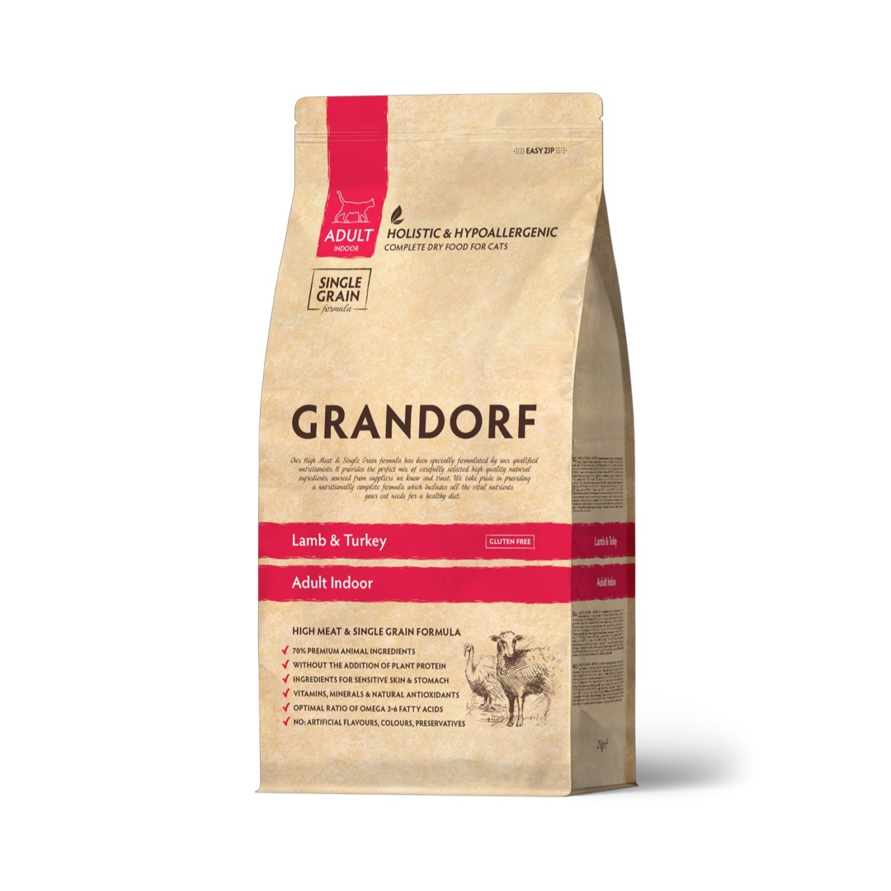 Grandorf Cat Lamb & Turkey Adult Indoor