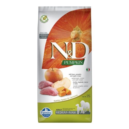 FARMINA N&D Dog GF Pumpkin Boar & Apple Adult Medium & Maxi