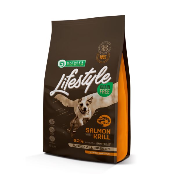 Nature's Protection Lifestyle Grain Free Salmon with Krill Junior All Breeds