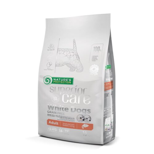 Nature's Protection White dogs Grain Free Salmon Adult Mini