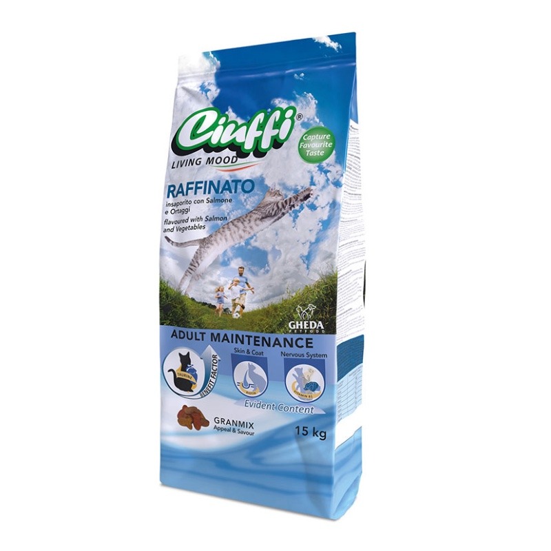 Ciuffi Cat Raffinato Adult, с рыбой — 15kg