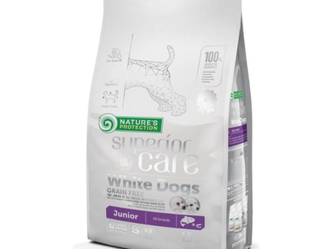 Nature's Protection Superior Care White Dogs Grain Free Salmon Junior All Breeds