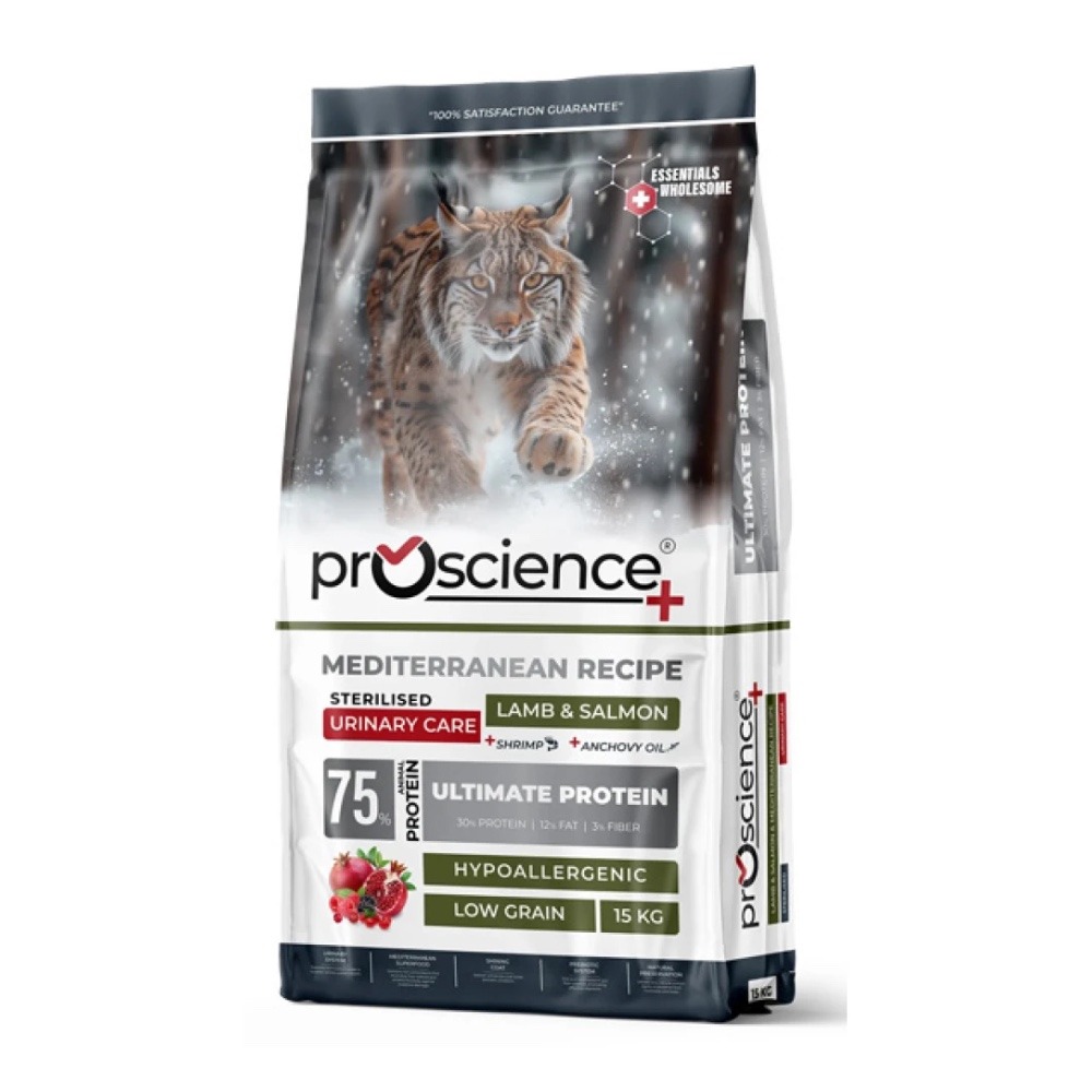 ProScience Sterilised Cat Lamb&Salmon Urinary Care — 1,5kg, 15kg